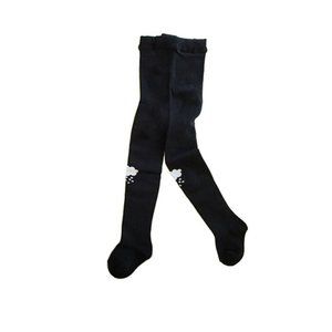 The Bamboo Design Baby Tights Size 6-18 Months Bamboo Cotton Blend Black Cloud